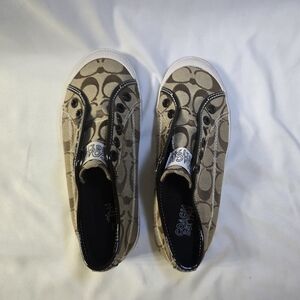 Coach Brown and Tan Casual Sneakers